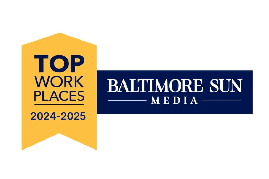 Baltimore Sun top workplace graphic for 2024-2025.